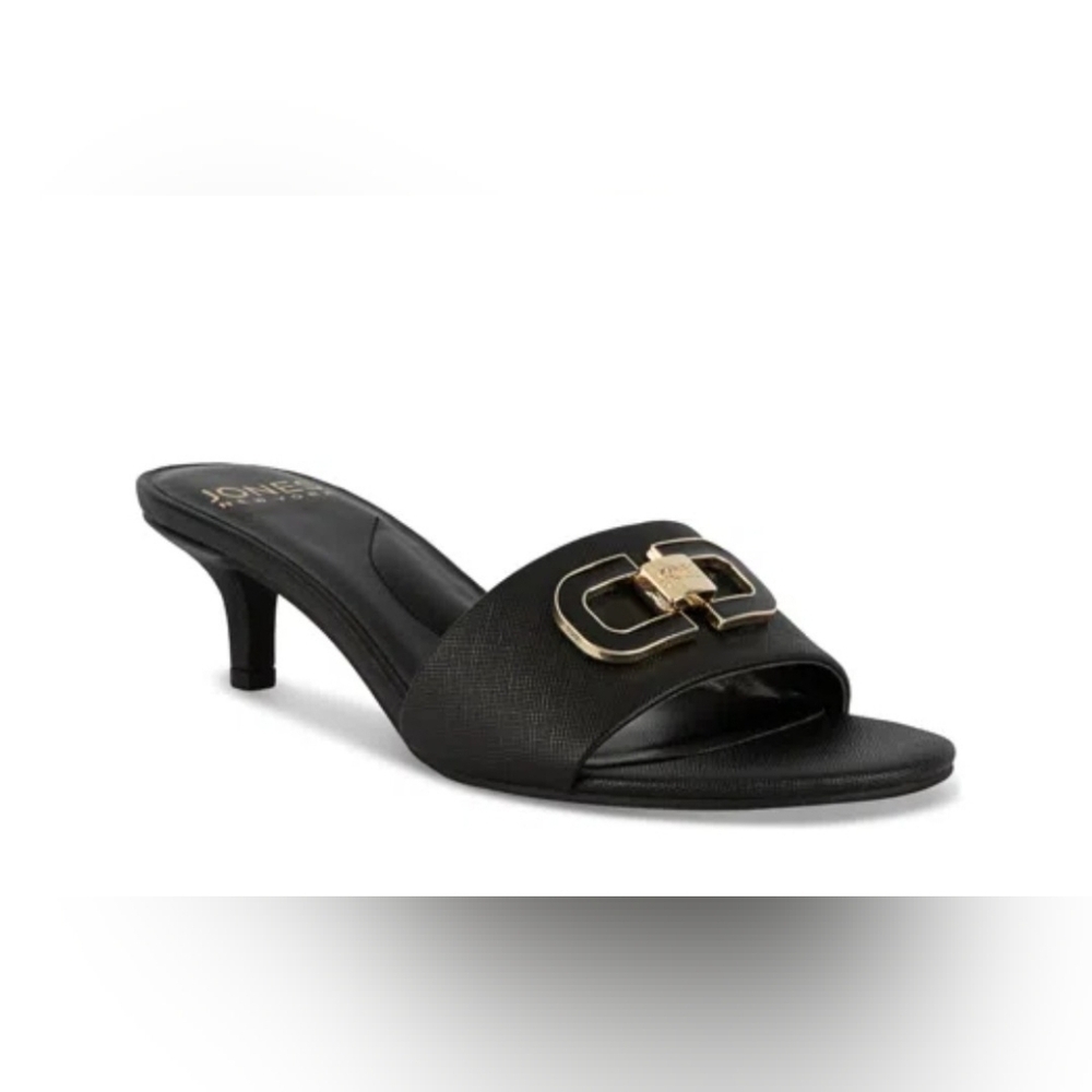 Jones New York Black Slide Sandals